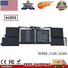 A1953 Battery For Apple MacBook Pro 15 Inch A1990 Mid 2018 2019 EMC 3215 3359