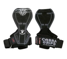 Cobra Grips PRO Weightlifting Straps Gloves Power Lifting  Black Small