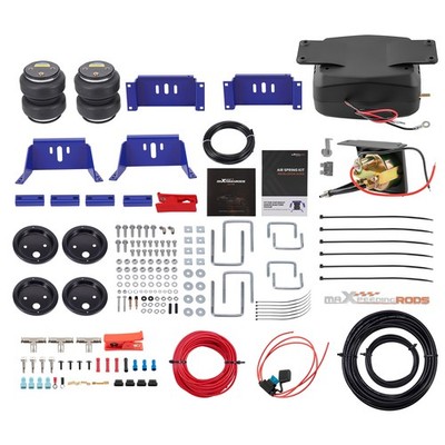 Air Suspension Helper Spring + Compressor Kit For GMC C1500 C2500 C3500