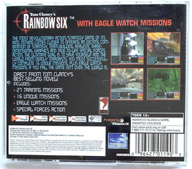 EXCELLENT SEGA DREAMCAST "TOM CLANCY'S RAINBOW SIX" 1998 COMPLETE WITH BOOKLET