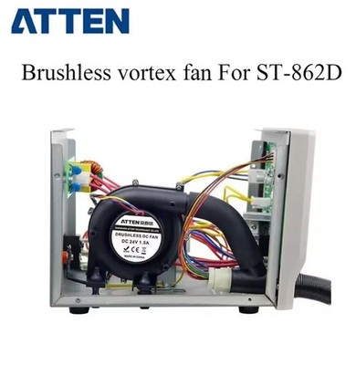 ATTEN ST-862D Hot Air Station Replacement Brushless DC Fan ACD031663 DC 24V 1.5A