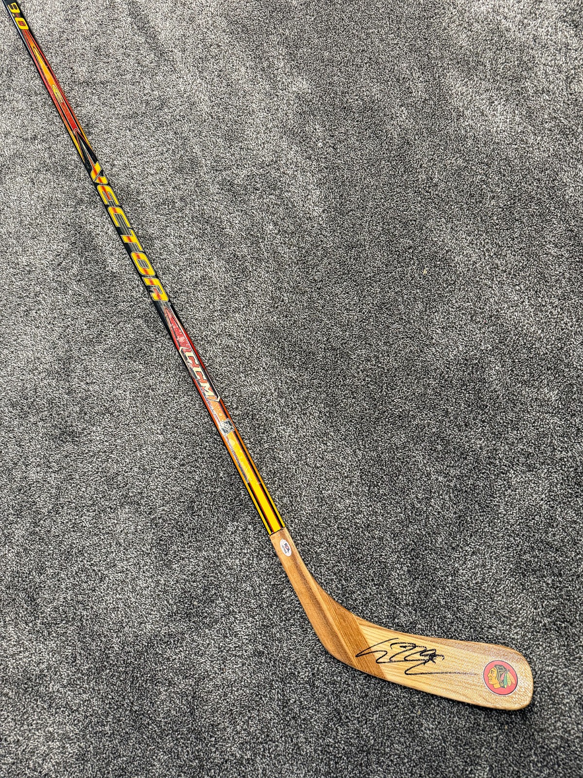 CONNOR BEDARD Chicago Blackhawks SIGNED Autograph Hockey Stick PSA COA 