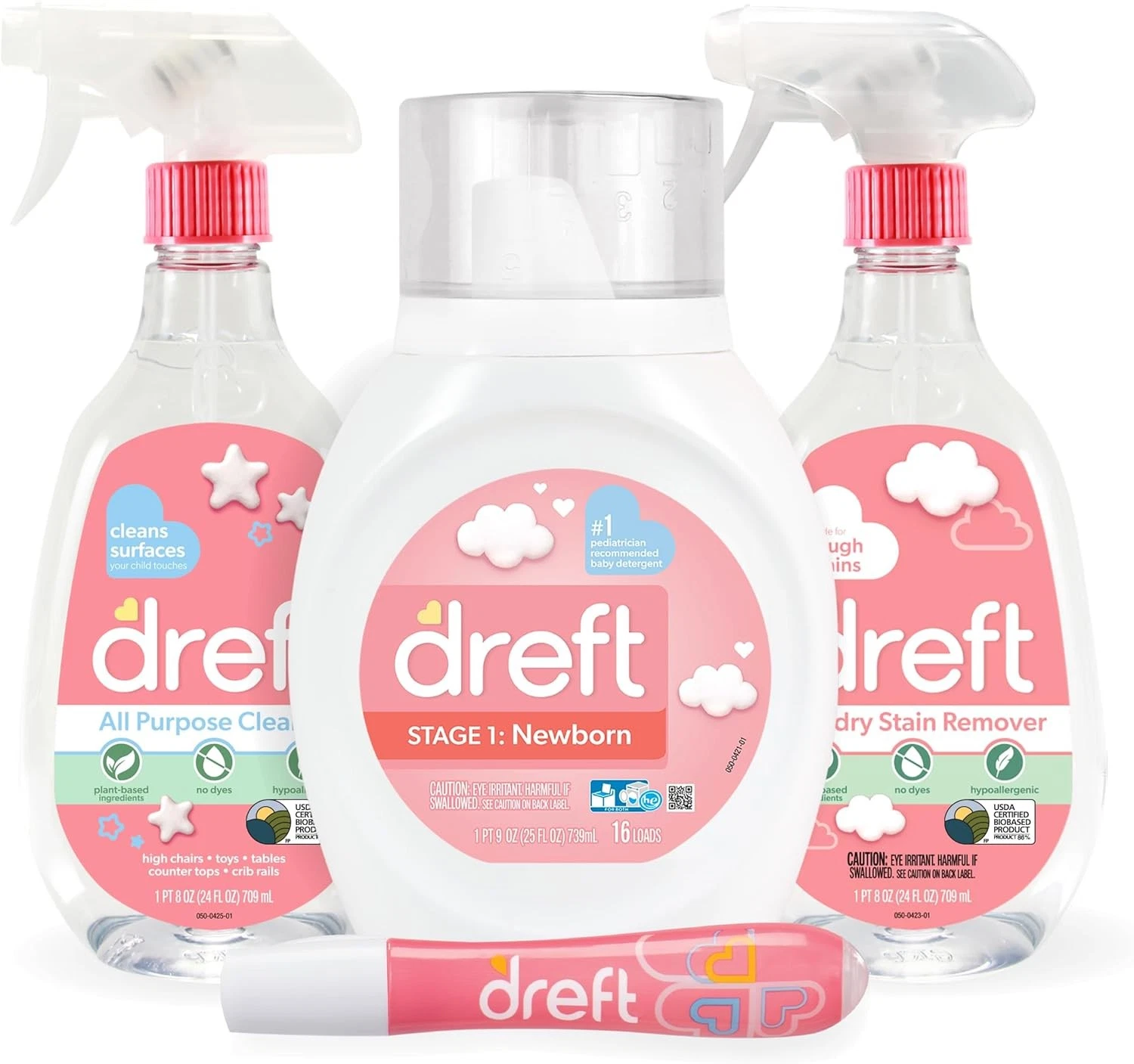 Baby Gifts Set by Baby & Mom Gift Set W/ Liquid Laundry Detergent Laundry Stain
