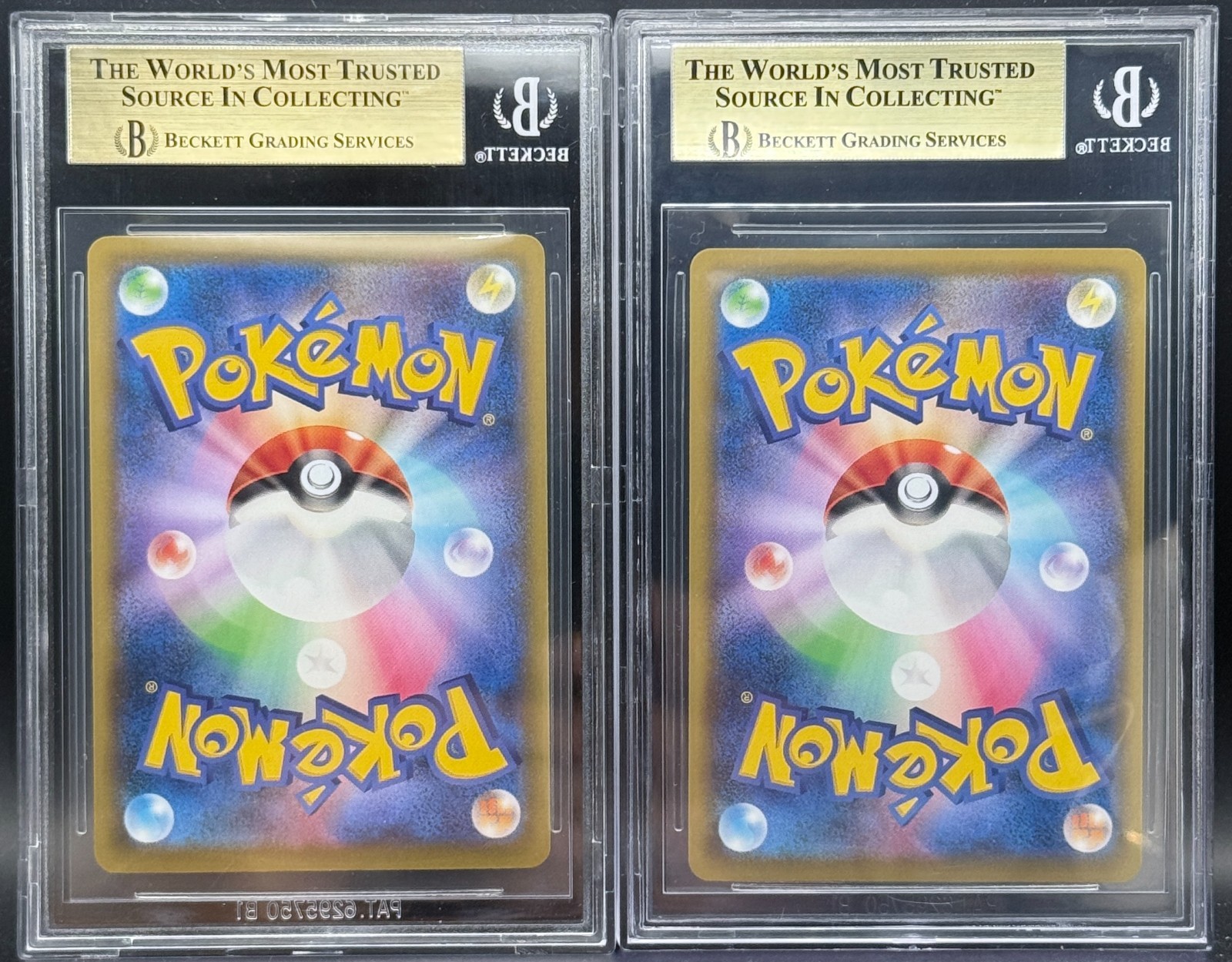 BGS 10 POKEMON JAPANESE STAMP BOX PROMO #226 CRAMORANT & #227 PIKACHU view 2