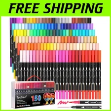 Artistic Coloring Markers, Brush & Fine Tip