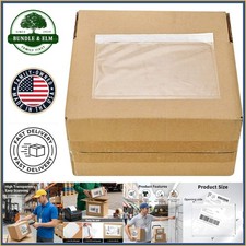 Clear Adhesive Shipping Pouches, 6" x 9" Top Loading Mailing Envelopes 100 Pack