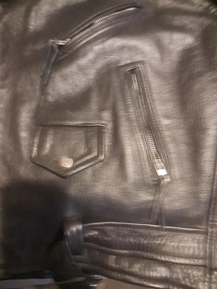 Chaqueta Top Gear #1 Racing By 4 Star de cuero negra talla M Foto 4 de 4