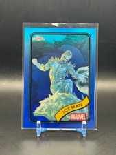2025 Topps Chrome Marvel ICEMAN #179 Blue Refractor (017) /299 RAW
