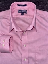 Paul Fredrick Men s Long Staple Cotton Button Down Dress Shirt 17.5-35