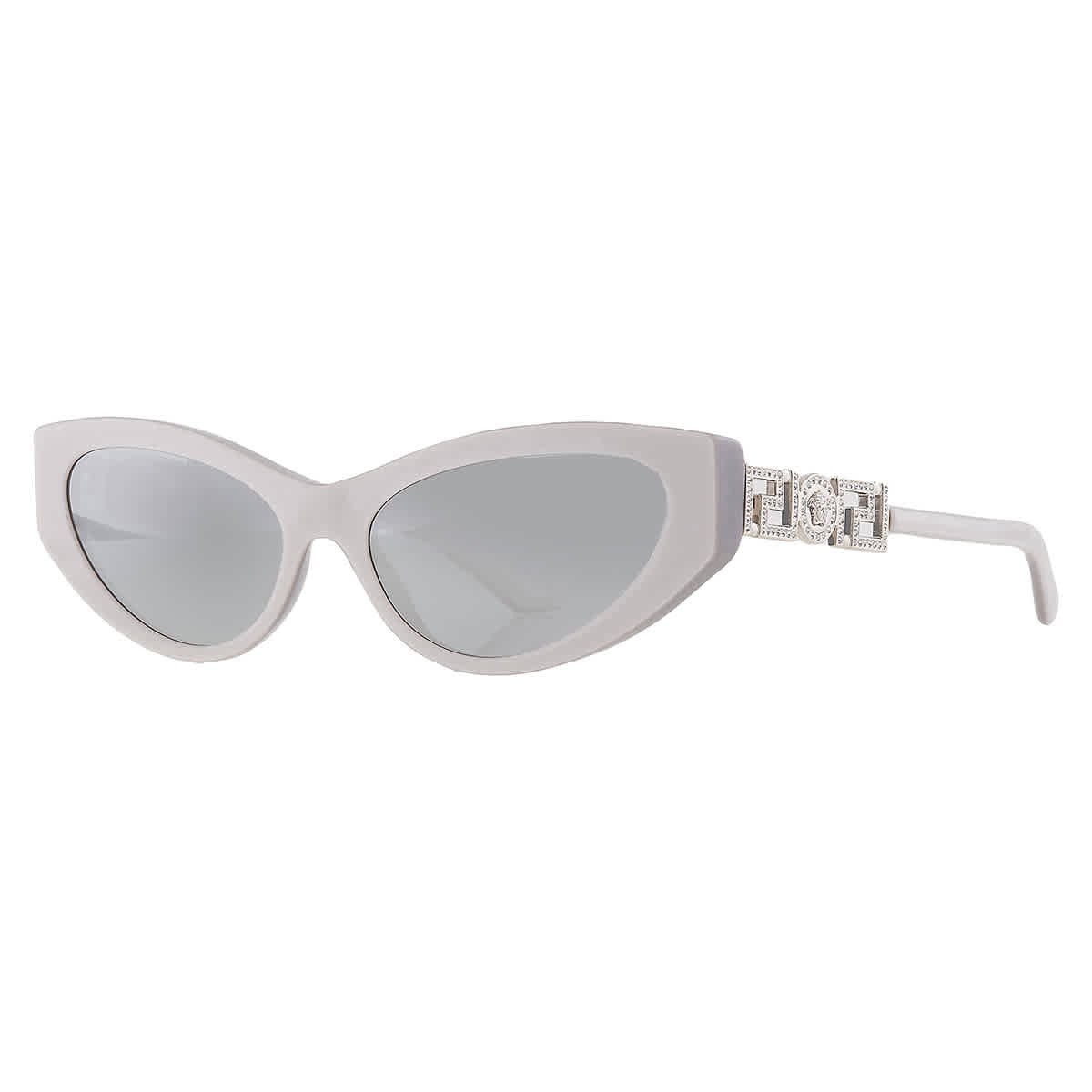 Versace Blue Mirror Silver Cat Eye Ladies Sunglasses VE4470B 54741U 56 thumbnail 3