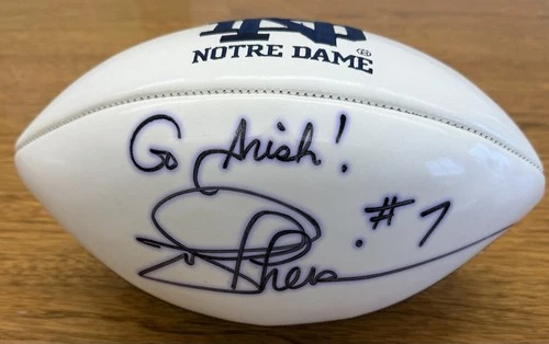 New ListingJoe Theismann Autographed Notre Dame Fighting Irish Football.