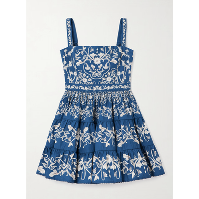agua by agua bendita blue dress Agua Bendita Otono Mini Dress main image 0