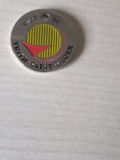 jeton de caddie (recto) Ville du département 59.