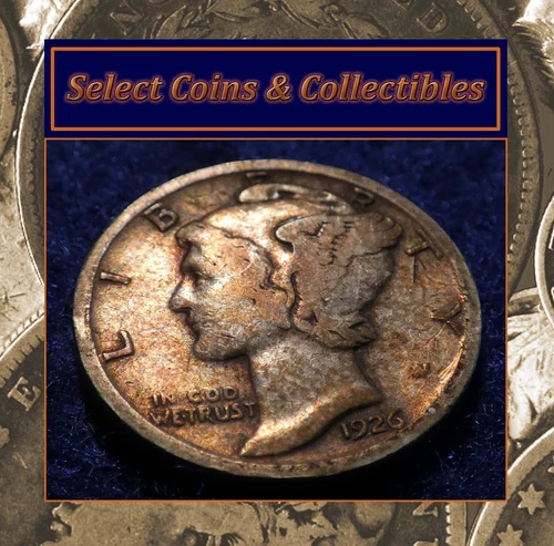 1926-P Mercury Dime Silver Beautiful Classic Design Original Album Toning! #3128