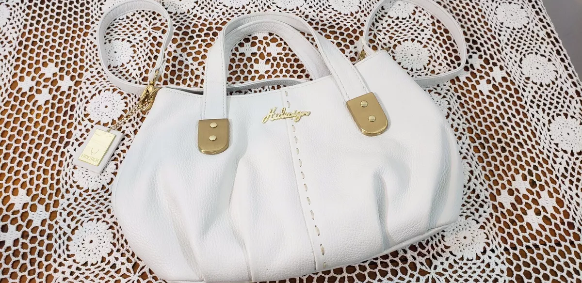 Hidesign White Leather Bag Purse