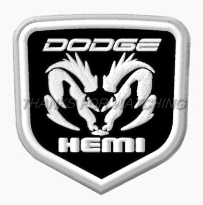 DODGE HEMI EMBROIDERED PATCH 3-1/2