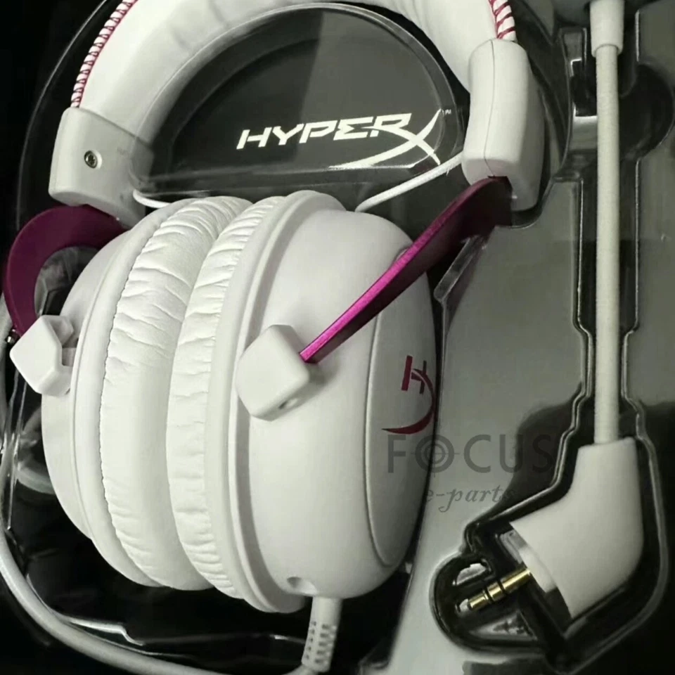 Brand New Genuine HyperX Hurricane Cloud2 Headset Pink and White Gaming Headset. - Image 4 of 4