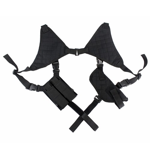 Double Shoulder Holster Shoulder Rig Handgun Holster with Dual Mag Pouch - Picture 3 of 6