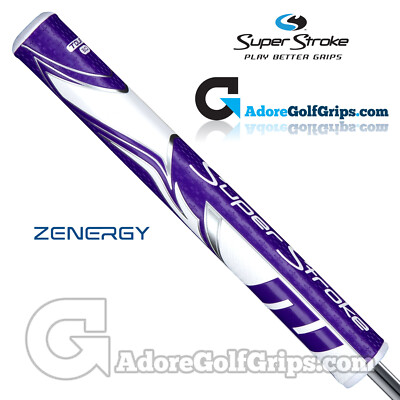 NEU 2023 - SuperStroke ZENERGY Tour 3.0 Puttergriff - Lila / Weiß + Gratis Tape