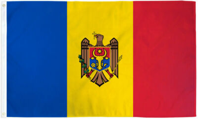 Flag of Moldova 3x5 ft Banner Country Nation Republic of Moldova Moldovan Europe