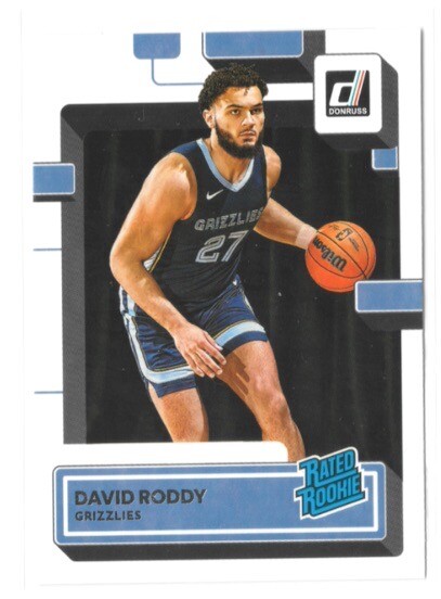 2022-23 Donruss Basketball Rated Rookies #223 David Roddy - Memphis Grizzlies