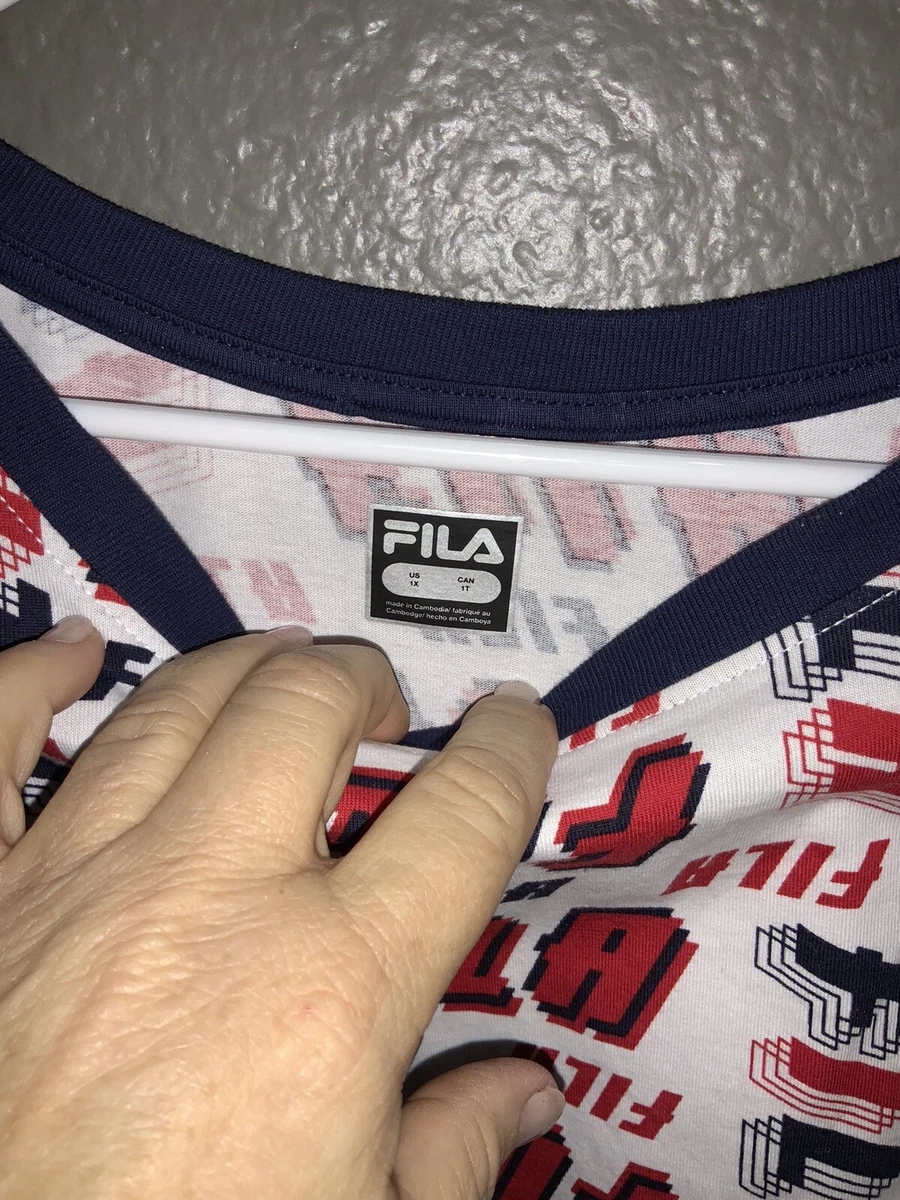 Fila plus sales size shirts