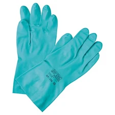 Ansell 37-175-10 Sol-Vex Unsupported Nitrile Gloves, Straight Cuff, Flock Lin...