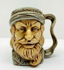 Vintage Byron Molds Toby Style Glazed Ceramic Mug