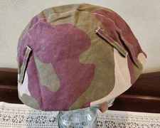 WW2 German/ Hungarian "Stalingrad" Camo Helmet cover  with foliage loops. 