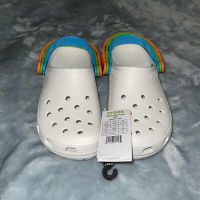 crocs blue green