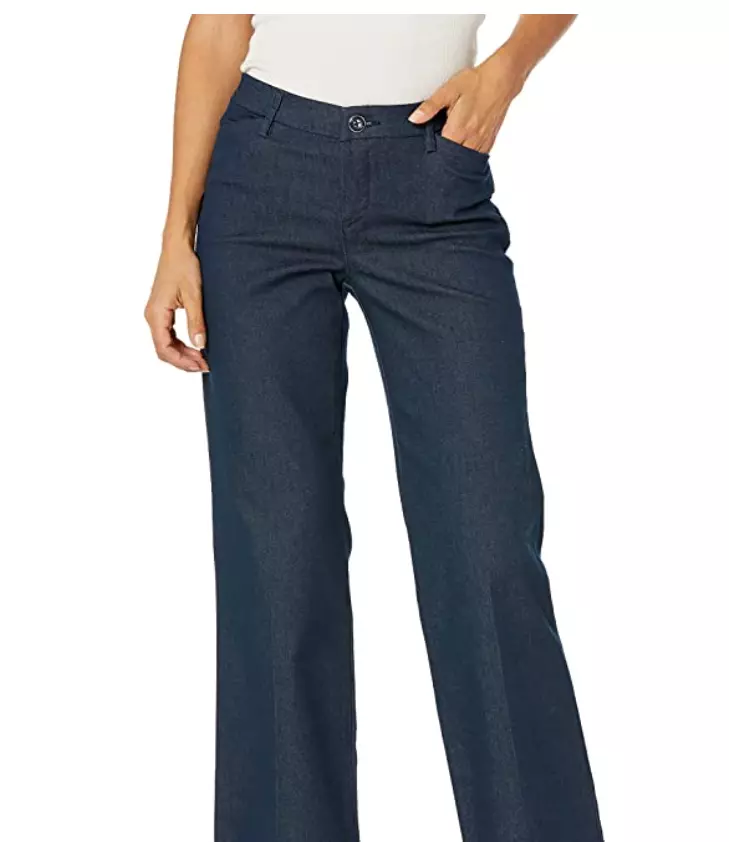 Lee Womens Flex Motion Regular Fit Trouser Pants Blue 16 Medium eBay