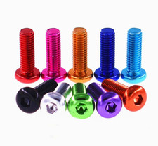 M6 Aluminum Alloy 7075 Pan/Round Head Allen Hex Socket Cap Screw Bolts,Anodizing