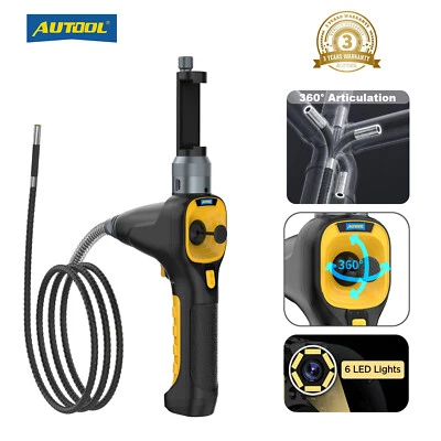 AUTOOL Industriell KFZ Endoskop Kamera 360° Endoscope Inspektionskamera für IOS Android