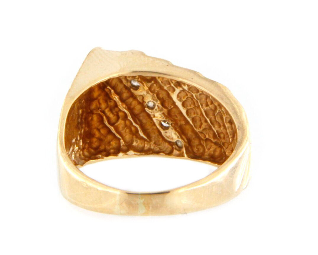 Exquisite Art Deco Diamond & 14kt Gold Ring - image 4