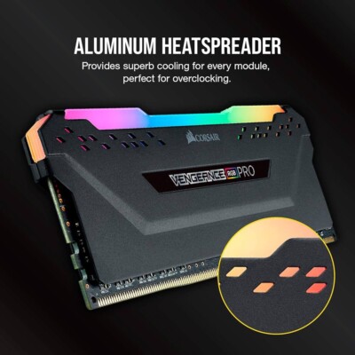 Corsair Vengeance RGB Pro 2枚セット VENGEANCE® RGB PRO 16GB (2 x 8GB) DDR4 DRAM 3200MHz C16 Memory Kit
