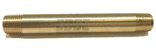 BRASS NIPPLE 1/8" X 1/8", 3" LENGTH, MALE NPT MNPT FUEL/AIR/WOG