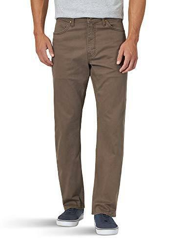 Wrangler Men's Authentics Straight Fit Twill Pant Major Brown Size 34W ...