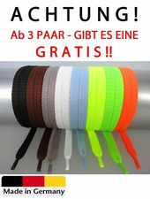 Schn&uuml;rsenkel Schuhb&auml;nder Flach Sneaker 70cm-200cm Polyester Schwarz Wei&szlig; Neon