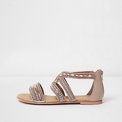 river island embellished sandals