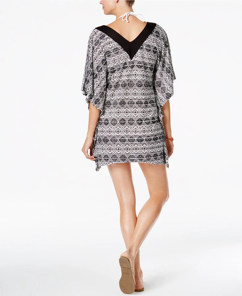 Новый Dotti черный серый Daze напечатано купальник прикрыть туника размер L большой - Изображение 2 из 2