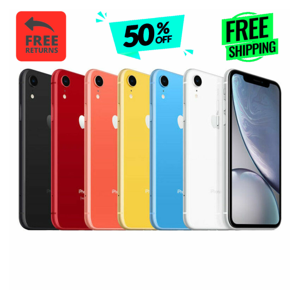Apple iPhone XR Unlocked iOS 64GB Verizon At&t Tmobile - Red