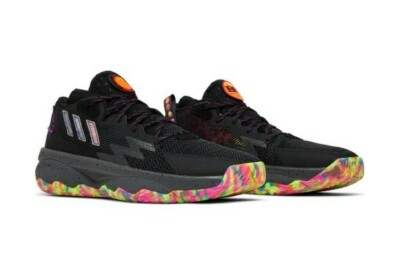 Adidas Dame 8 Big Mood Size 6 Men's Basketball Shoes Black Adidas Dame 8 Big Mood Size 6 Men's Basketball Shoes Black