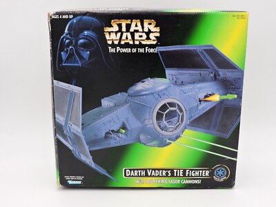 Darth Vader's TIE Fighter STAR WARS Power of the Force 1996 Kenner
