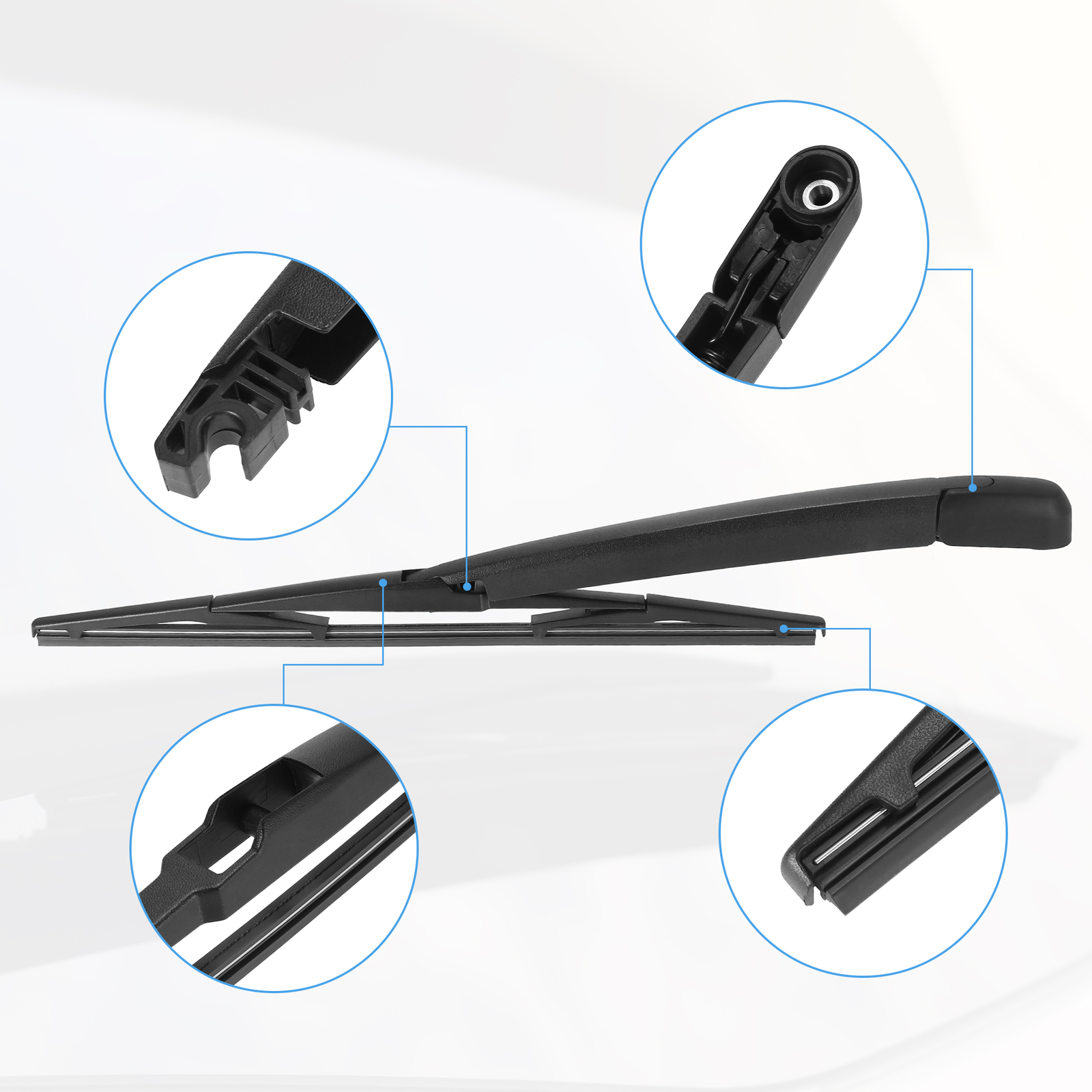 Rear Windshield Wiper Blade Arm Assembly Single for Mazda 766549928792