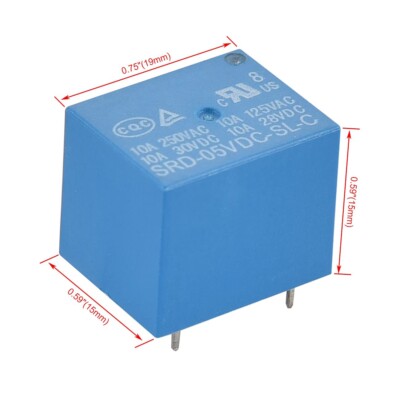 Relay module 4 channels 5V DC   250V AC model SRD 05VDC SL C