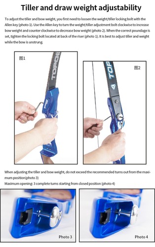 Extremidades de esfuerzo de arco recurvo de 18-44 libras 66""/68""/70"" para caza de tiro con arco al aire libre - Imagen 9 de 11