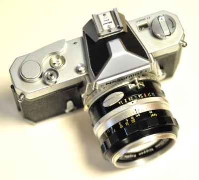 Nikon Nikkormat FT w/50mm f1.4 lens, flash shoe, filter & front