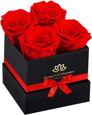 Forever Flowers Roses in A Box,Real Preserved Flowers,Preserved Roses,Preserved