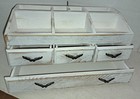 Wooden Jewelry Box Organizer for Women Rustic Style Weathered White — photo 1