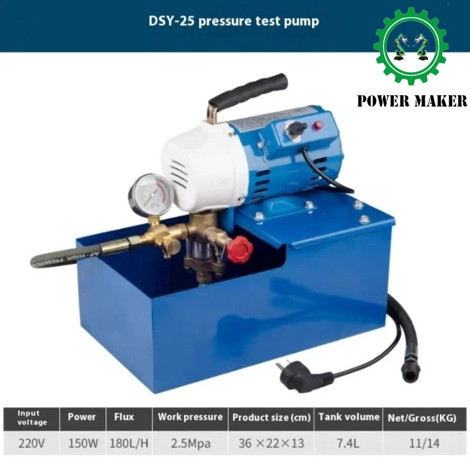 25Kg/2.5Mpa Electric Hydraulic Pressure Test Pump Hydrostatic Press Machine - Image 3 of 4